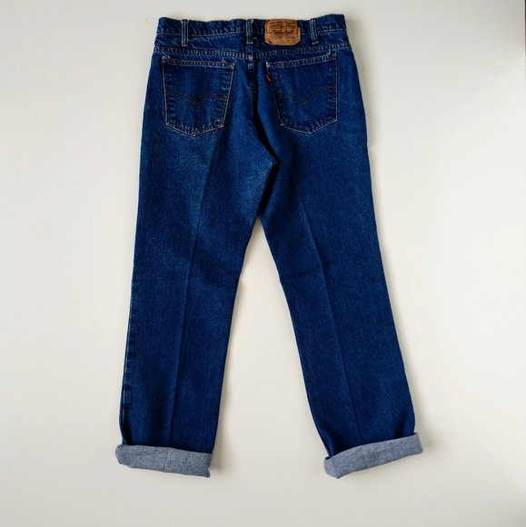 Rare Vintage Levi's 517 Blank Orange Tab 36 34 Jeans Pants Straight Leg - Picture 7 of 8